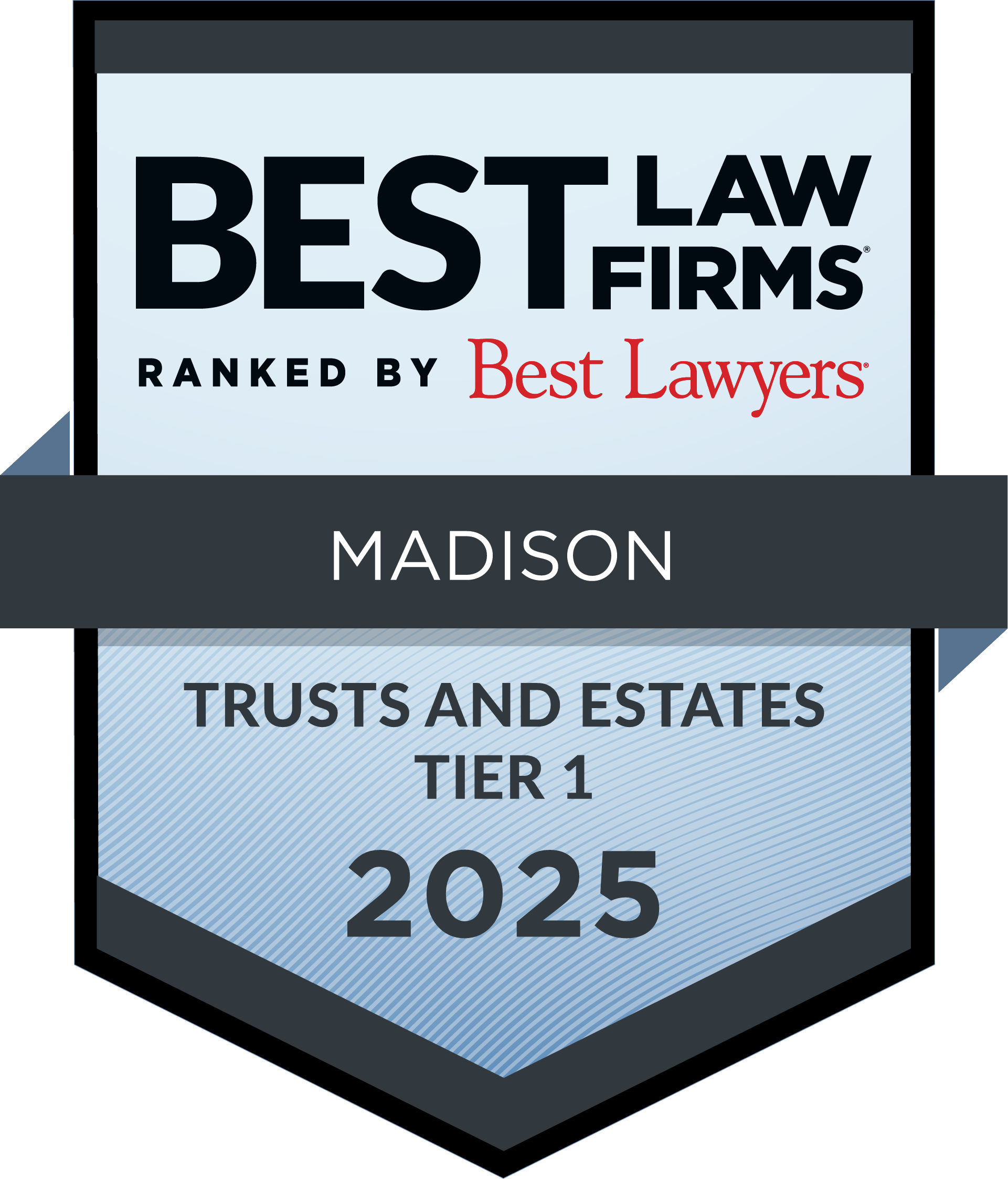 2025 Best Law Firms - Regional Tier 1 Trusts Badge